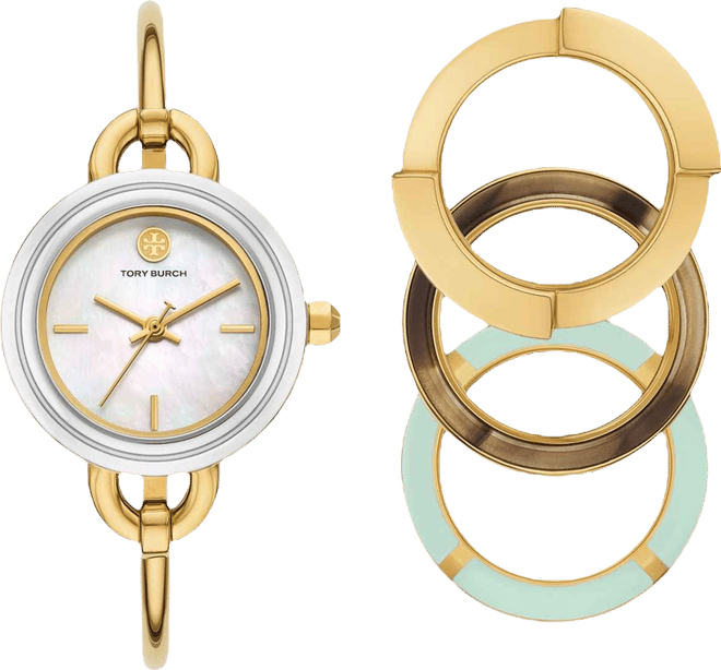 Women's The Miller Gold-Tone Stainless Steel Bangle Bracelet Watch 27mm Set