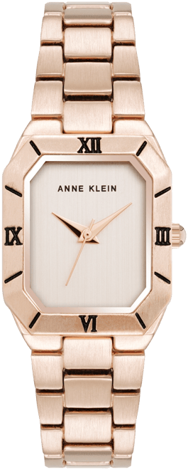 Women's Quartz Roman Numeral Bezel Rose Gold-Tone Alloy Metal Watch, 23mm