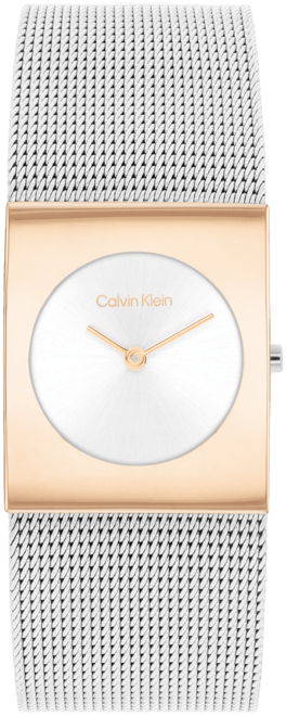 Women's Pulse Rose Gold-Tone Stainless Steel Mesh Watch 26.40mm