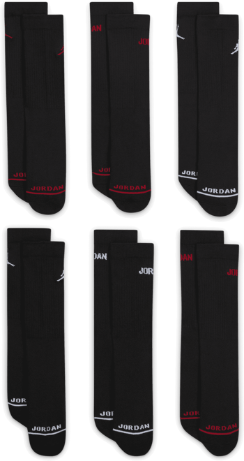 Jordan Calcetines Legend para niños talla grande (6 pares)