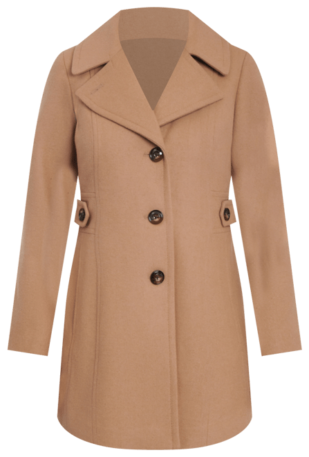 Anne Klein Petite Single Breasted Notched Collar Peacoat Created for Macy s Macy s