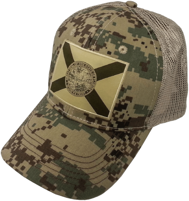 FloGrown Adult Digital Camo Patch Trucker Hat