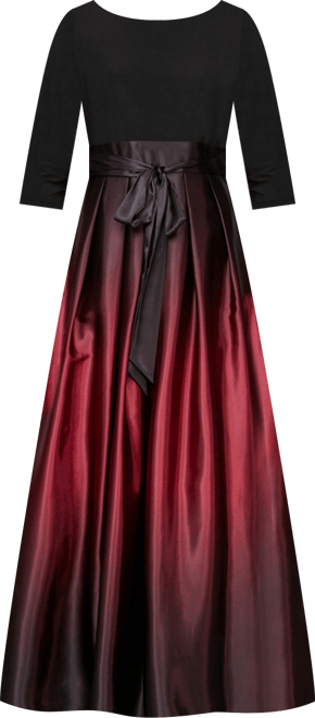 Women's 3/4-Sleeve Ombre Gown