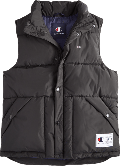 Men's Solid-Color Quilted Puffer Vest