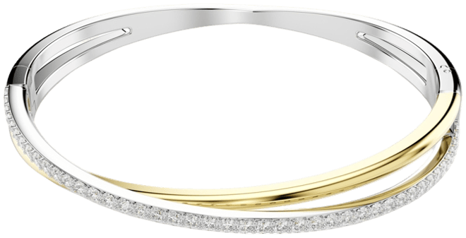 Swarovski Round Cut White Mixed Metal Finish Hyperbola