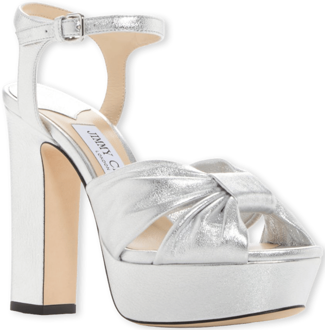 Jimmy Choo Women's Heloise 120 Snake Embossed High Block