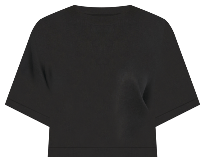 Linen Drop Shoulder Short Sleeve Top