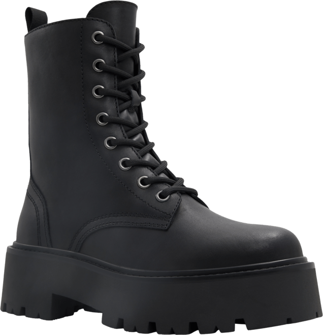 Lace up lug sole platform boots clearance