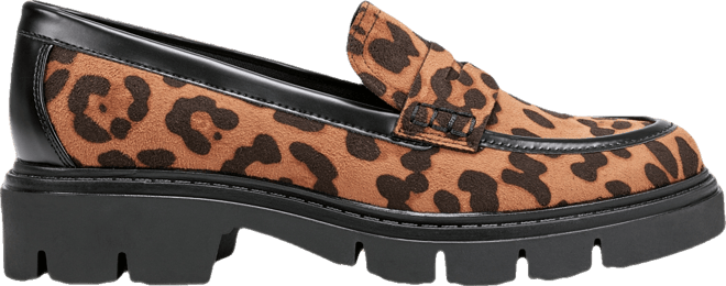 Women's Cube Lug Sole Penny Loafers
