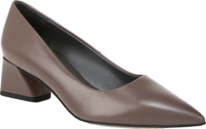 Women's Racer Pointed Toe Block Heel Pumps