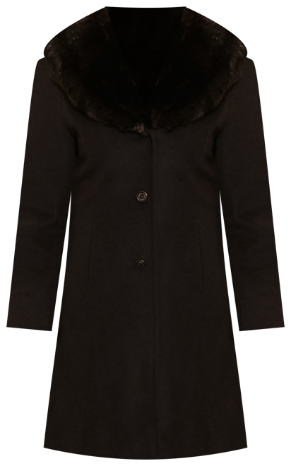 Lauren Ralph Lauren Women's Faux-Fur-Collar Coat - Macy's