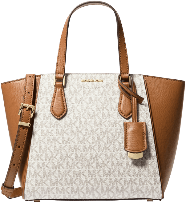 Michael  Taryn Small Signature Logo and Leather Convertible Crossbody