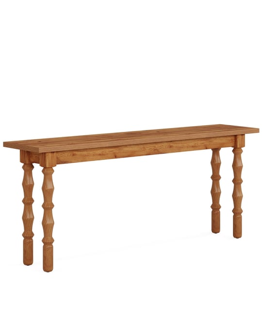 70.9-Inch Extra Long Console Table for Entryway, Narrow Sofa Table Behind Couch with Solid Wood Legs, Entry Accent Table