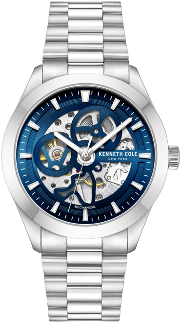 Men's Mechanical Silver Stainless Steel Watch 42MM