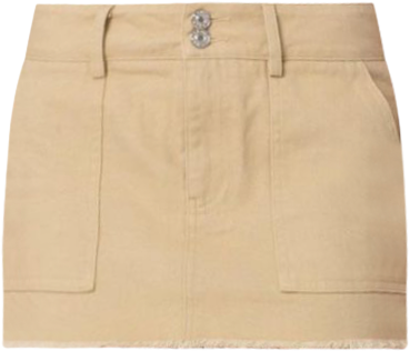 Ring Back Mini Skirt