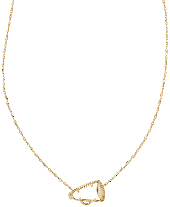 Gold-Tone Cheer Short 19" Pendant Necklace