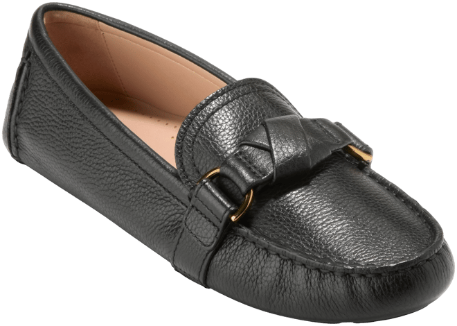 限定!!Cole Haan(コールハーン)Emmie Knot フラットシューズ Women's Emmie Knot Drivers in Black | Cole Haan