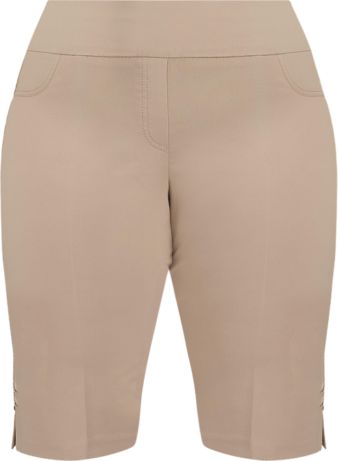 Hearts of Palm Plus Solid Tech Stretch Skimmer Shorts