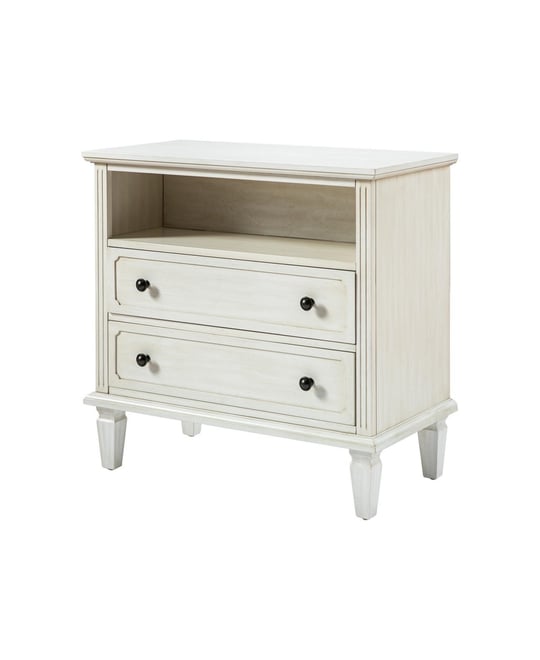 Kamilo Transitional 2-Drawer Solid Wood Nightstand
