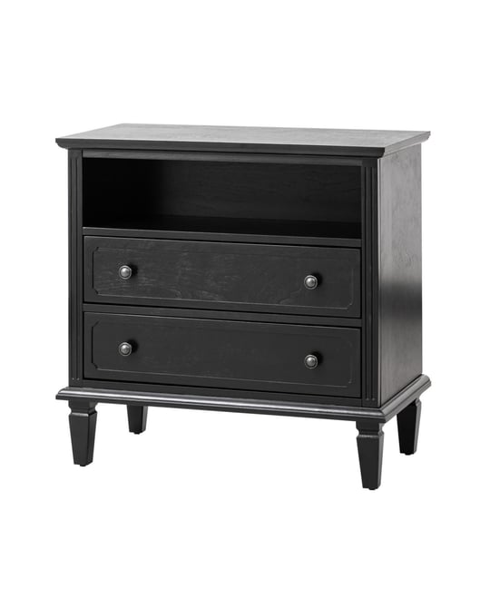 Kamilo Transitional 2-Drawer Solid Wood Nightstand