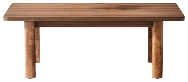 Wood Dining Table for 4-6 People, 63-Inch Farmhouse Kitchen Table with Solid Wood Legs, Rectangular Dinner Table