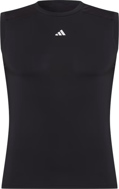 Men's Fitted Crewneck Tech-Fit Sleeveless Compression T-Shirt