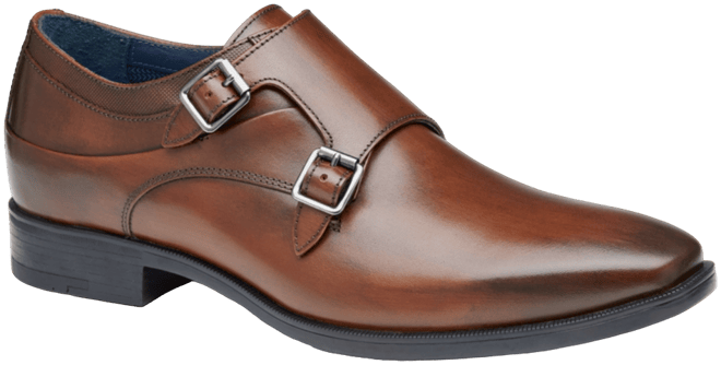 Men's Gibbons Double-Buckle Monk Oxfords