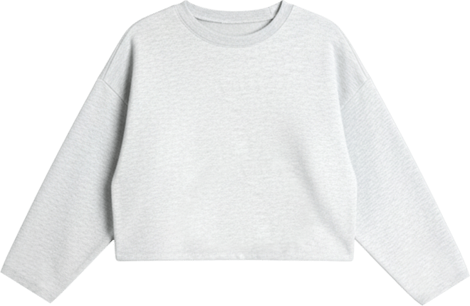 Women's Plus Size Oversized Cropped Sweatshirt