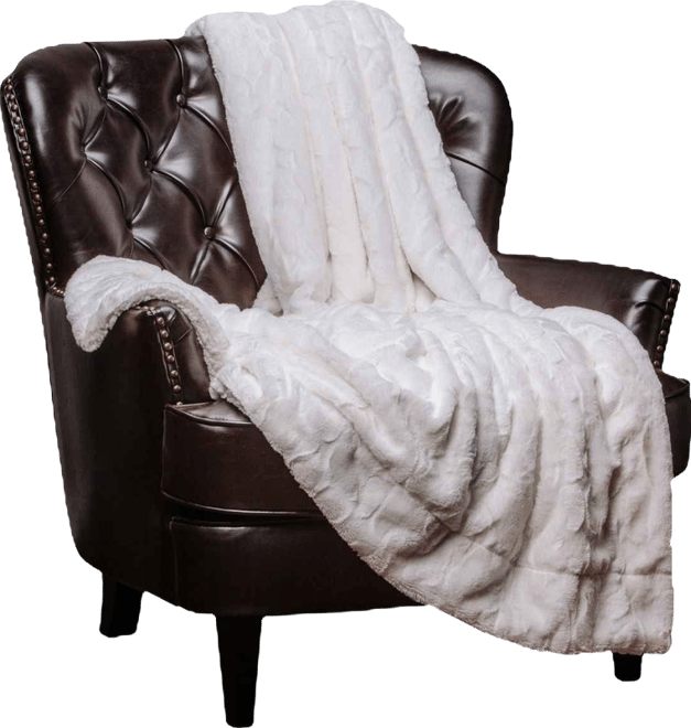 Premium Wolf Faux Fur Throw Blanket