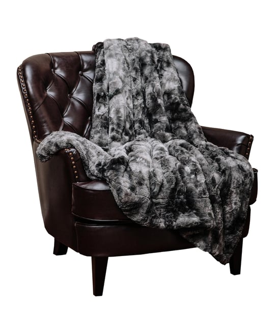 Premium Wolf Faux Fur Throw Blanket