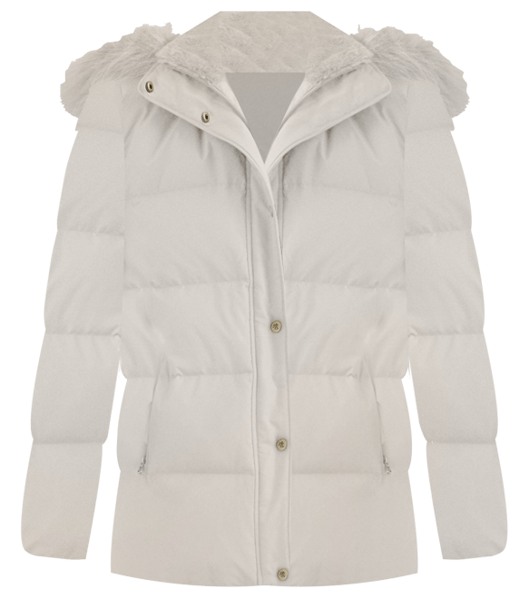 Women's Faux-Fur Hooded Puffer Coat