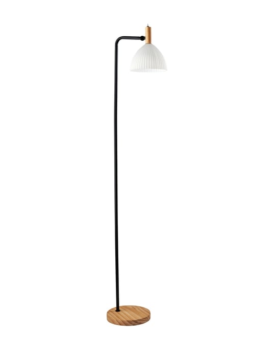60" Wood Peyton Floor Lamp