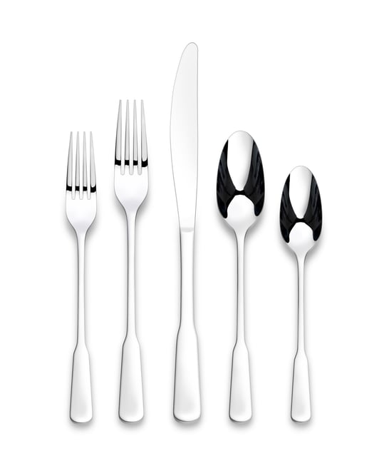 Yesenia Satin 45 Piece Flatware Set, Service for 8