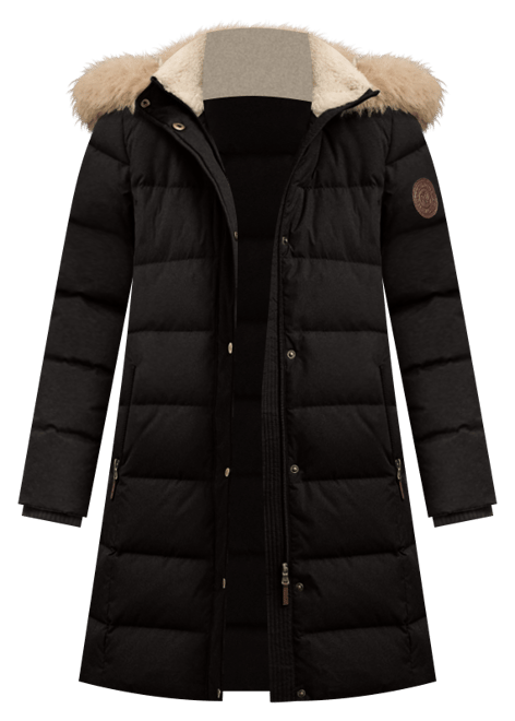 Women's Faux-Fur Hooded Puffer Coat