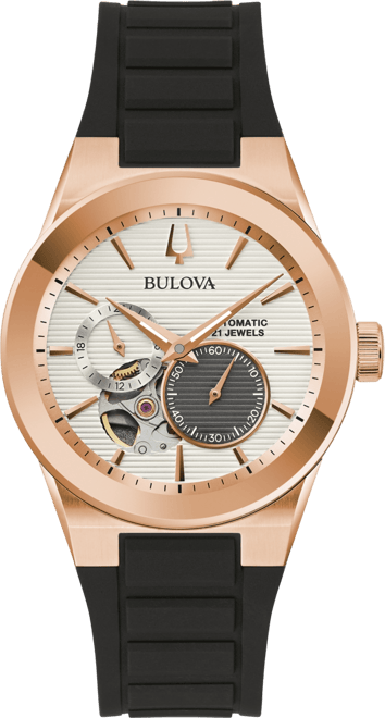 Unisex Automatic Latin Grammy Black Silicone Strap Watch 38mm