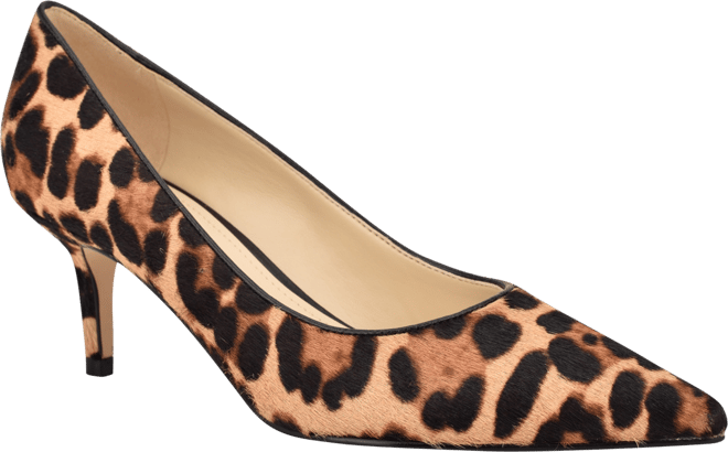 Leopard kitten heels nine west sale