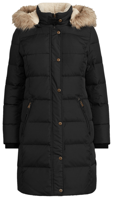 Women's Faux-Fur Hooded Puffer Coat