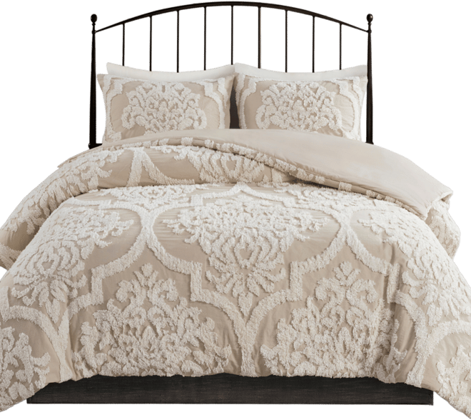 Viola Damask 3-Pc. Comforter Set, King/California King