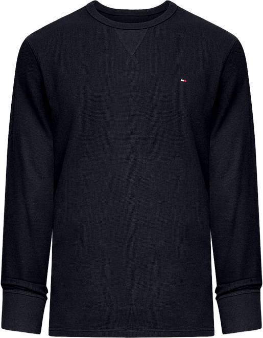Men's Waffle-Knit Long-Sleeve Crewneck Thermal Top