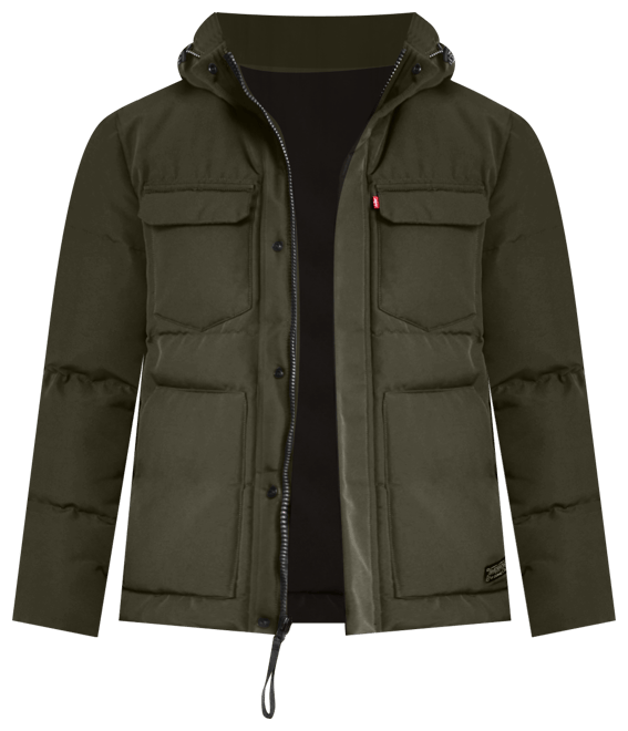 Men's Quilted Hooded Puffer Jacket