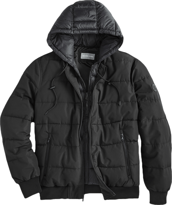 Men's Hooded Puffer Bomber Jacket