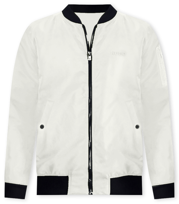 Hugo by  Men's Baken2435 Slim-Fit Satin Bomber Jacket