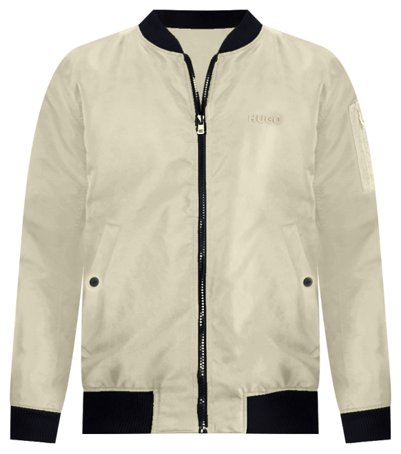 Hugo by  Men's Baken2435 Slim-Fit Satin Bomber Jacket