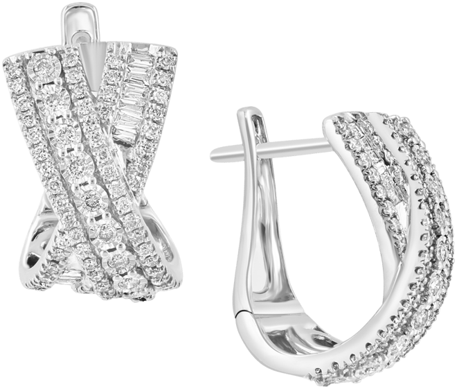 EFFY Collection EFFY® Diamond Round & Baguette Crossover