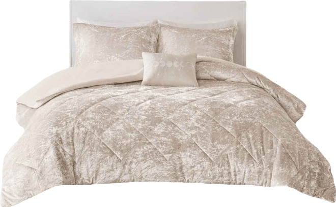 Felicia Velvet 4-Pc. Duvet Cover Set, King/California King