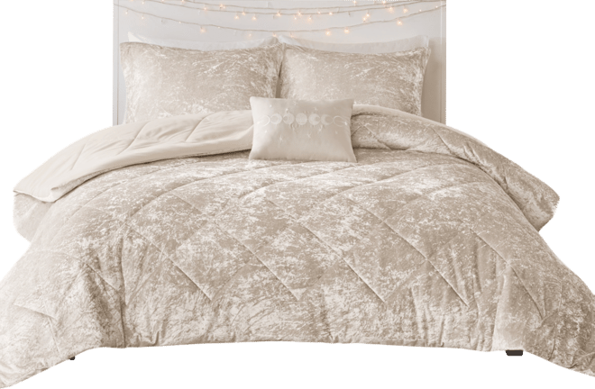 Felicia Velvet 4-Pc. Comforter Set, Full/Queen