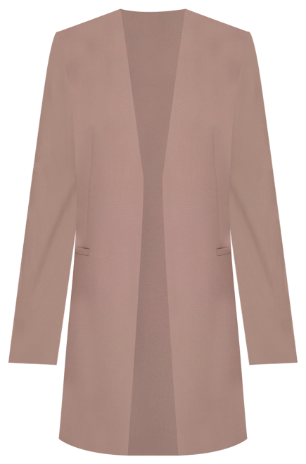Women's Roll Sleeve Open Front Blazer