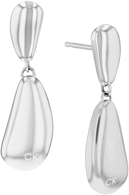 Stainless Steel Structural Drop Earrings