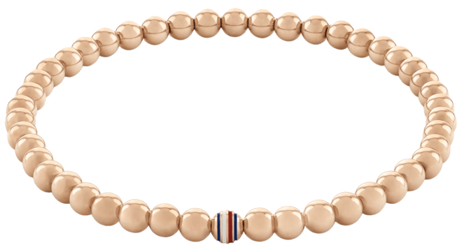 Beaded Stainless Steel Stretch Bracelet