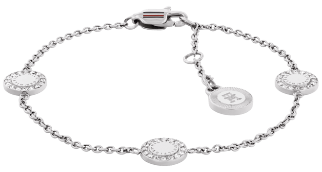 Stationed Crystal Pendant Bracelet
